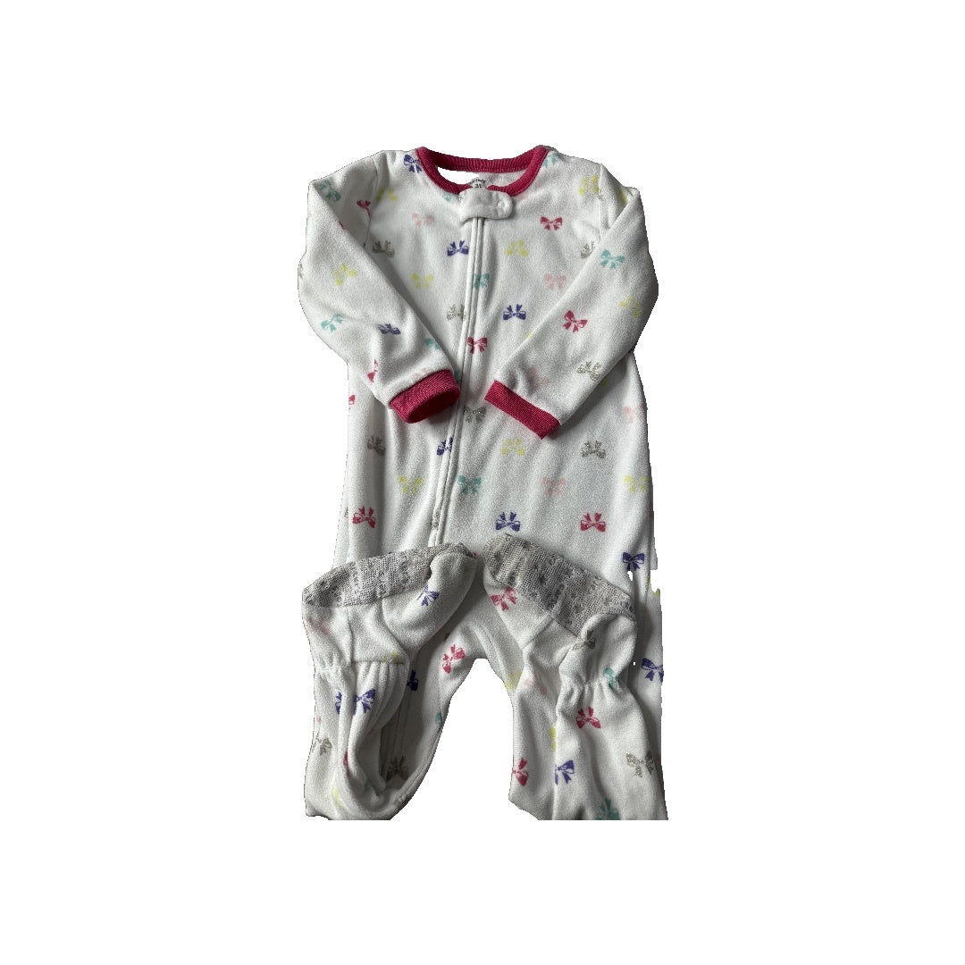 Carters Girls White | pink Pajamas Size: 3T White | pink