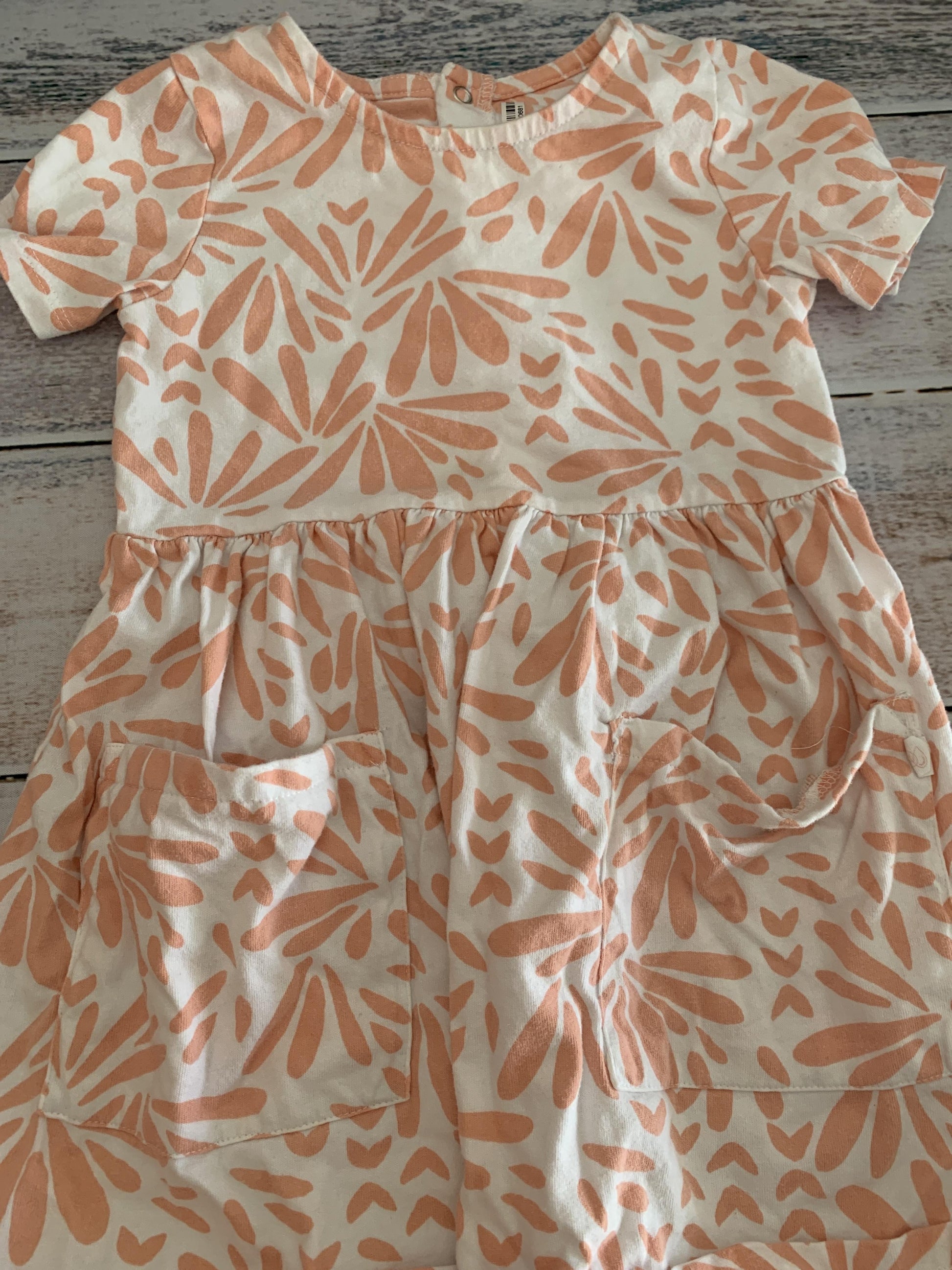 Oliver & Rain Girls White | pink Dress Size: 2 years White | pink
