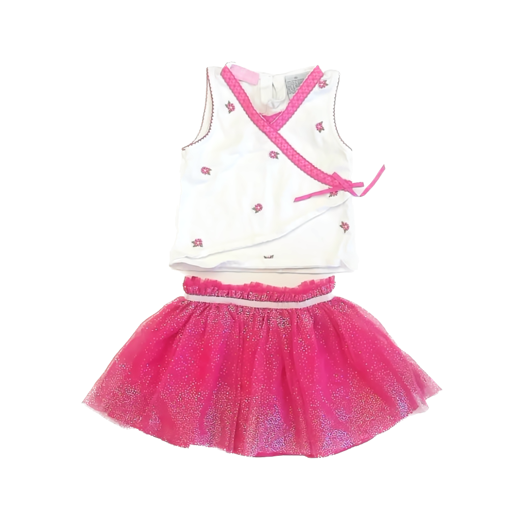 Healthtex Girls White | Pink Apparel Sets Size: 4T White | Pink