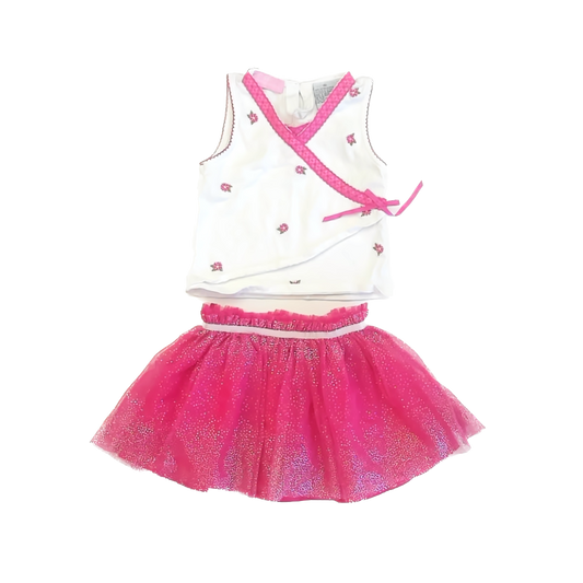 Healthtex Girls White | Pink Apparel Sets Size: 4T White | Pink
