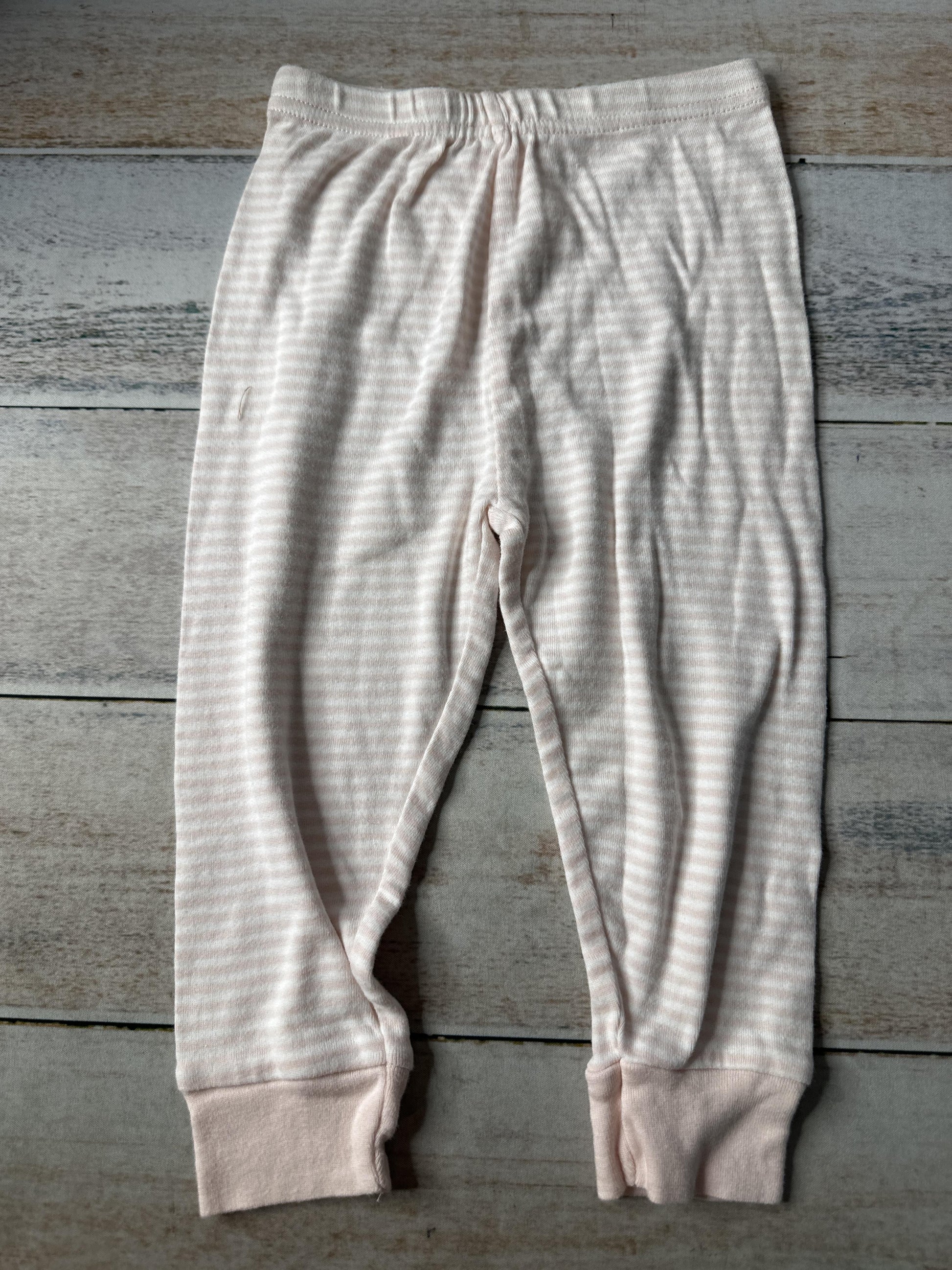 Burt's Bees Girls White | pink Pants Size: 12 months White | pink