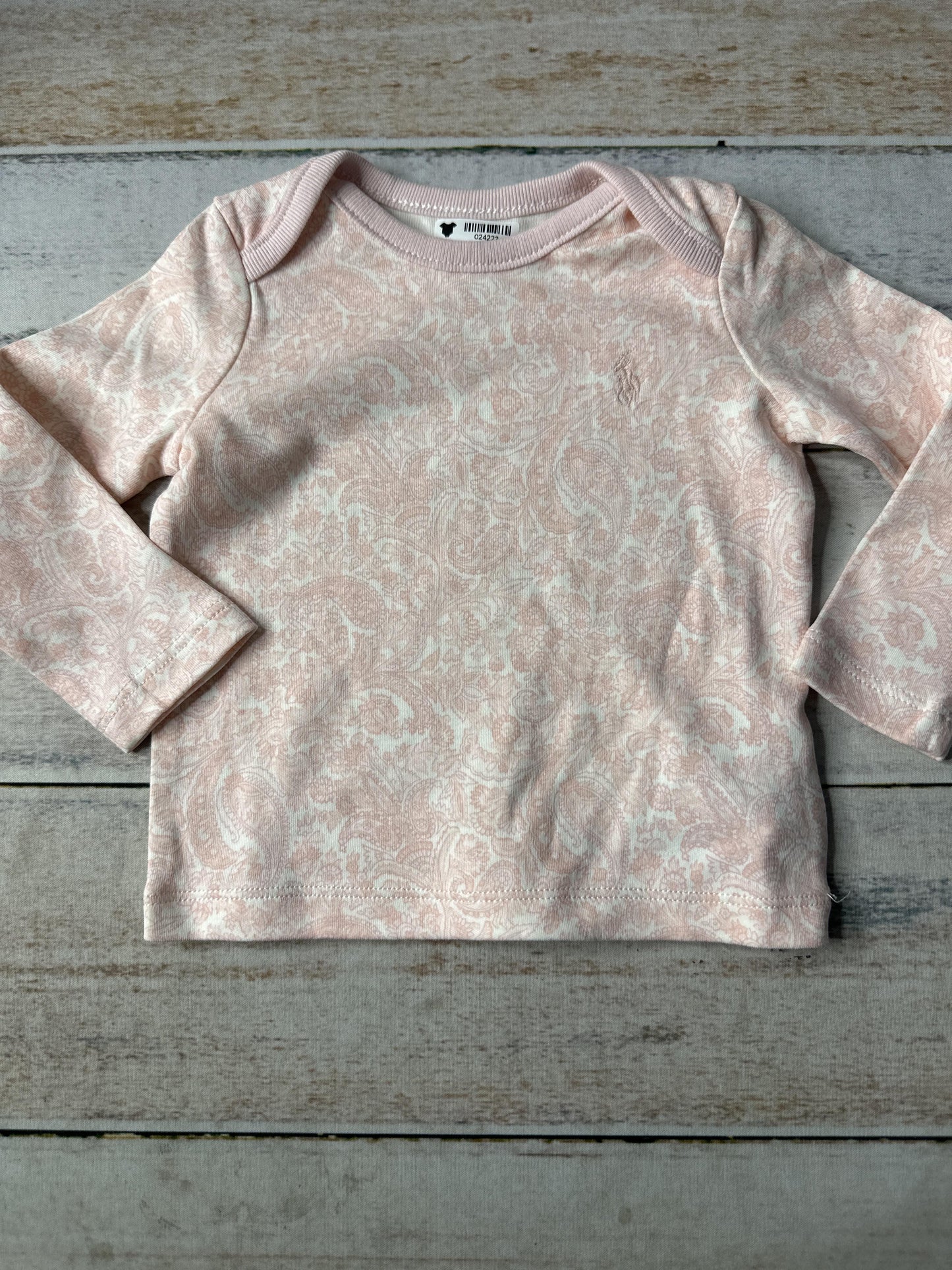 Ralph Lauren Girls White | pink T-Shirt Size: 3-6 months White | pink