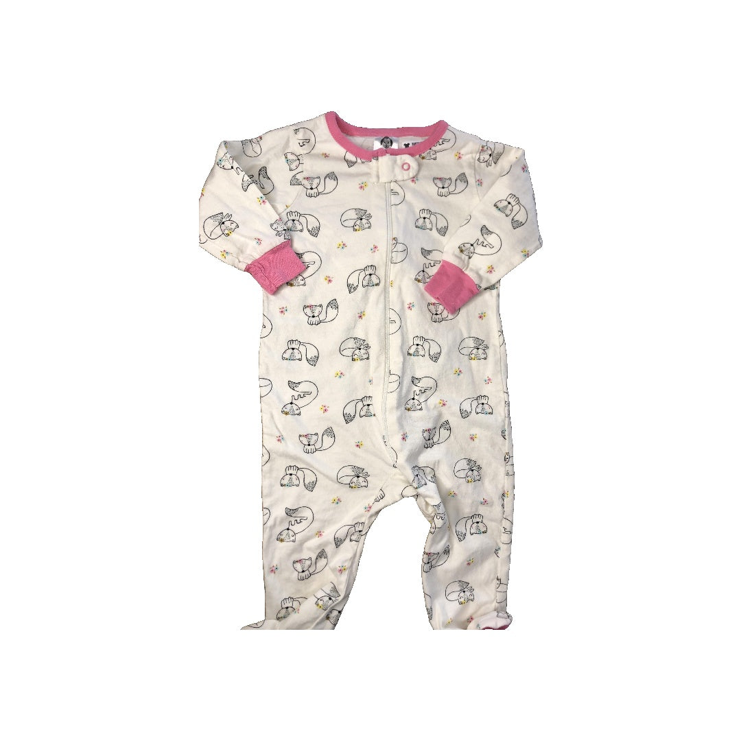 Gerber Childrenswear Girls White | pink Pajamas Size: 3-6 months White | pink