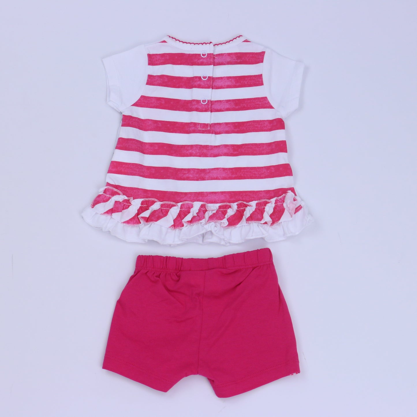 iDo by Miniconf Girls White | Pink Apparel Sets Size: 0-3 Months White | Pink
