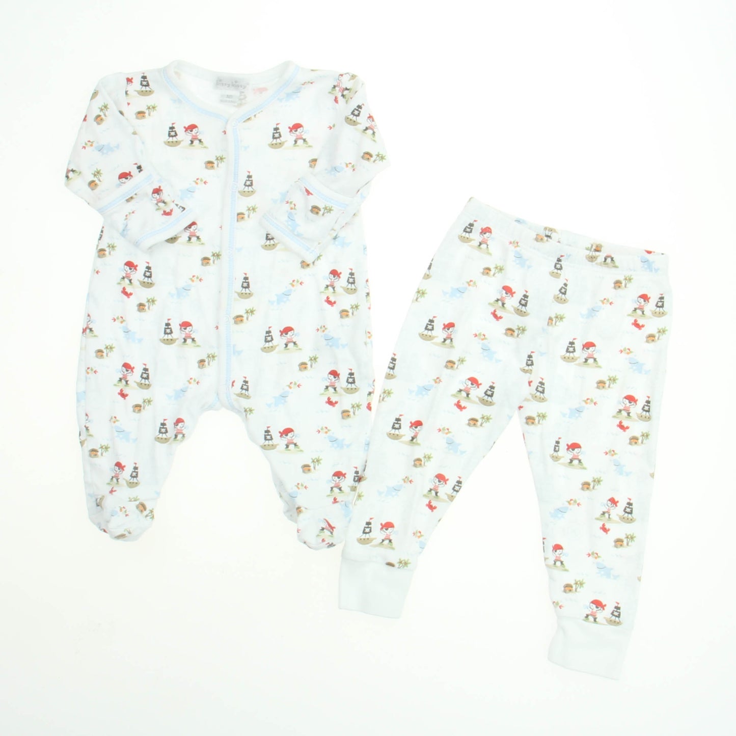 Kissy Kissy Boys White | Pirates Pajamas Size: 0-18 White | Pirates