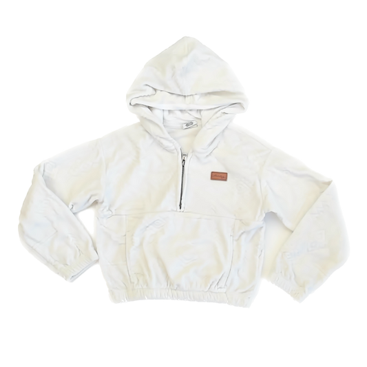Hurley Girls White Plush Hoodie Size: YS (8 Years) White Plush