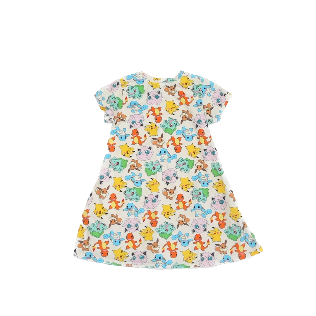 Pokemon x Hanna Anderson Girls White | Pokemon Dress Size: US 8 White | Pokemon