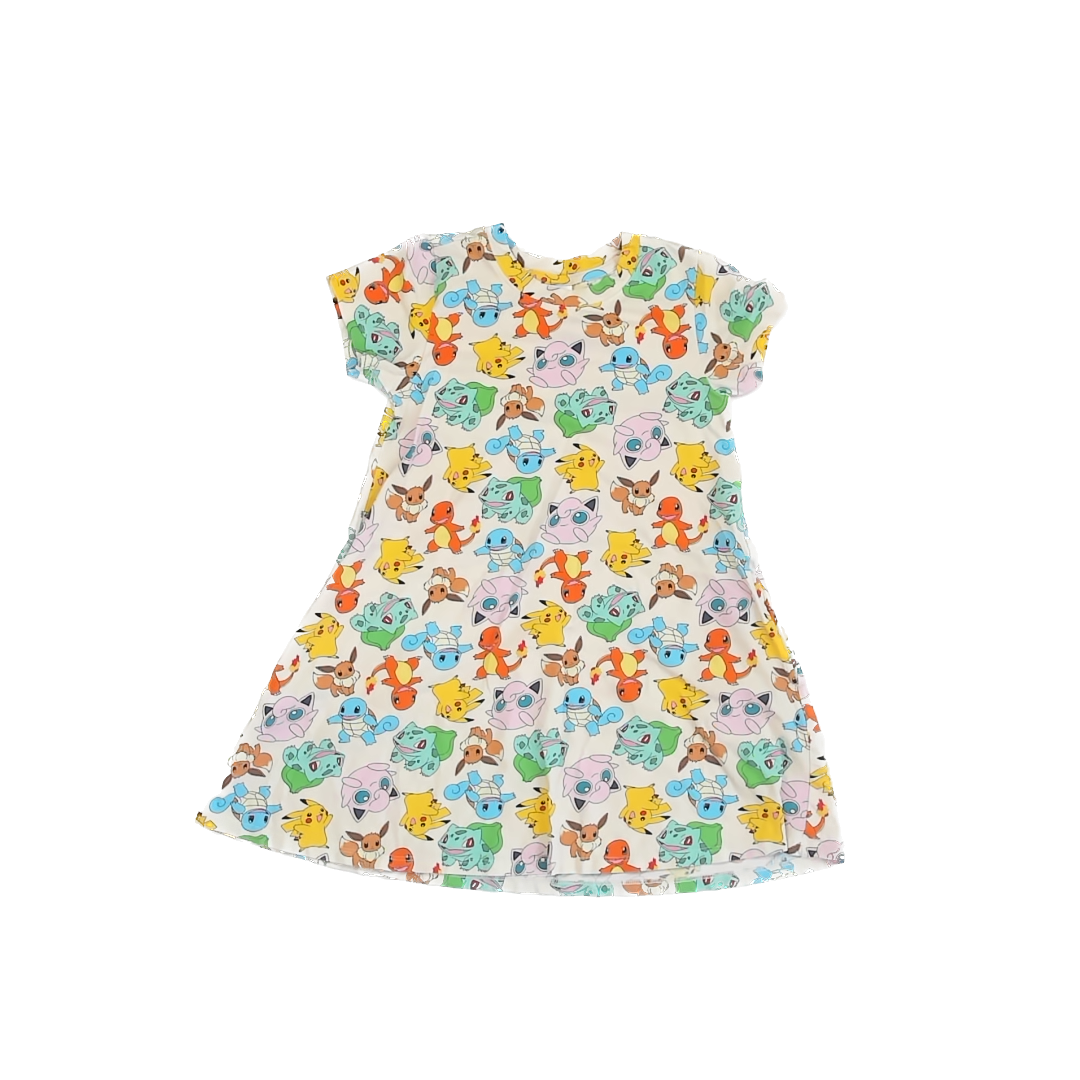 Pokemon x Hanna Anderson Girls White | Pokemon Dress Size: US 8 White | Pokemon