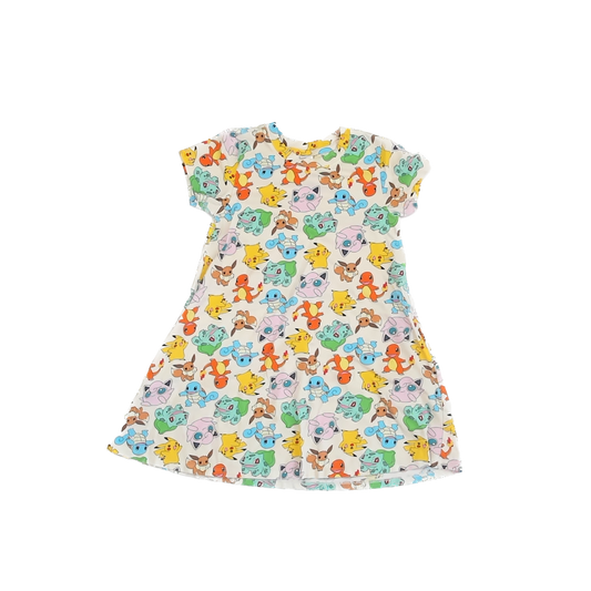 Pokemon x Hanna Anderson Girls White | Pokemon Dress Size: US 8 White | Pokemon