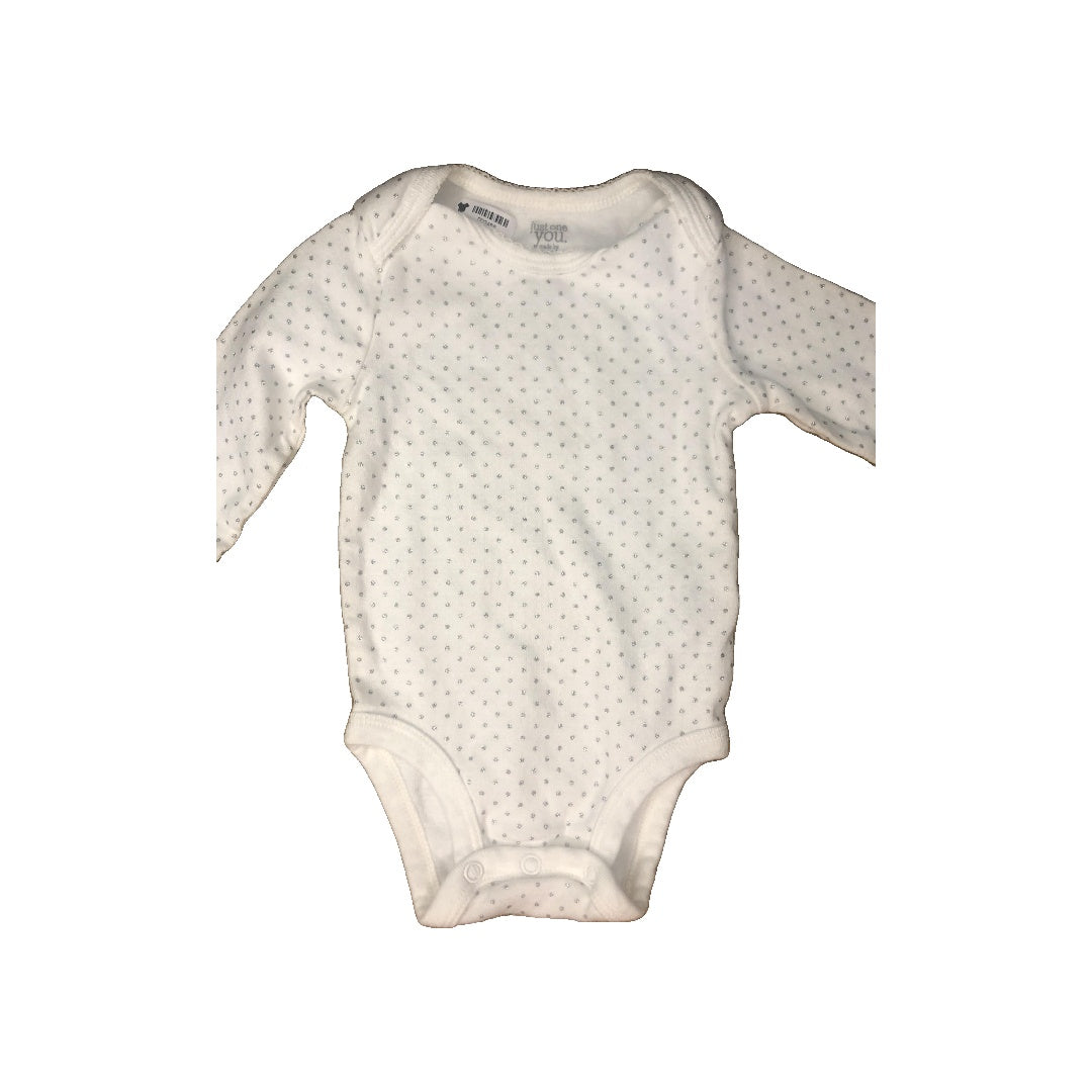 Carters Girls White | polka dot Onesie Size: 3 months White | polka dot