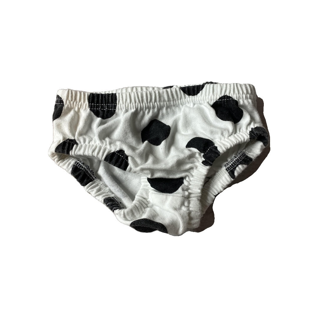 Oliver & Rain Girls White | polka dot Shirt Size: Newborn White | polka dot