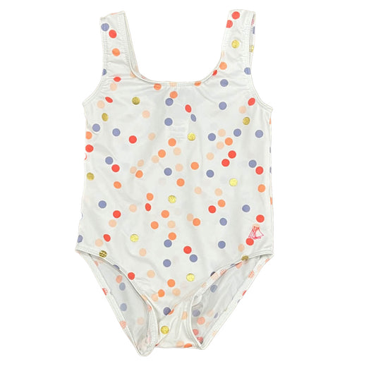 Petit Bateau Girls White Polka Dots 1-piece Swimsuit Size: 18 Months White Polka Dots