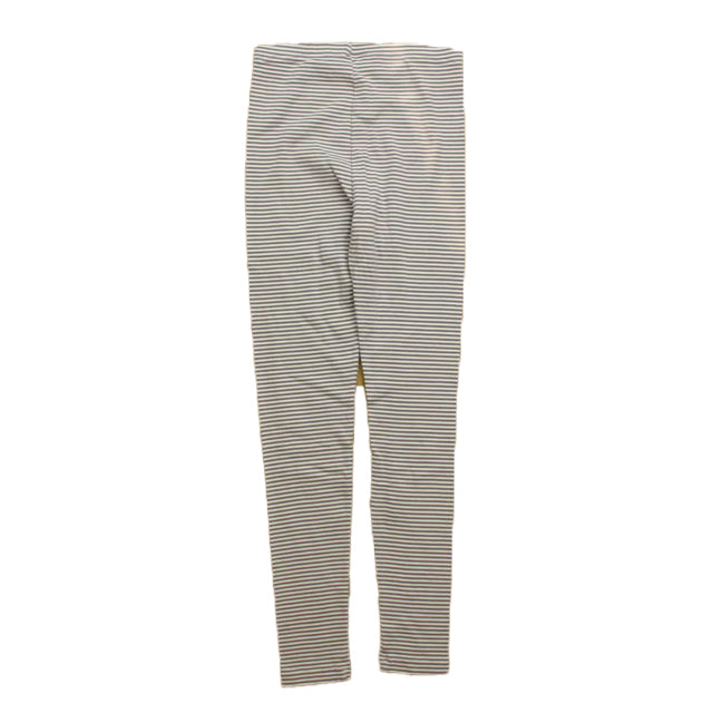 Tea Girls White | Purple | Stripes Leggings Size: 7 Years