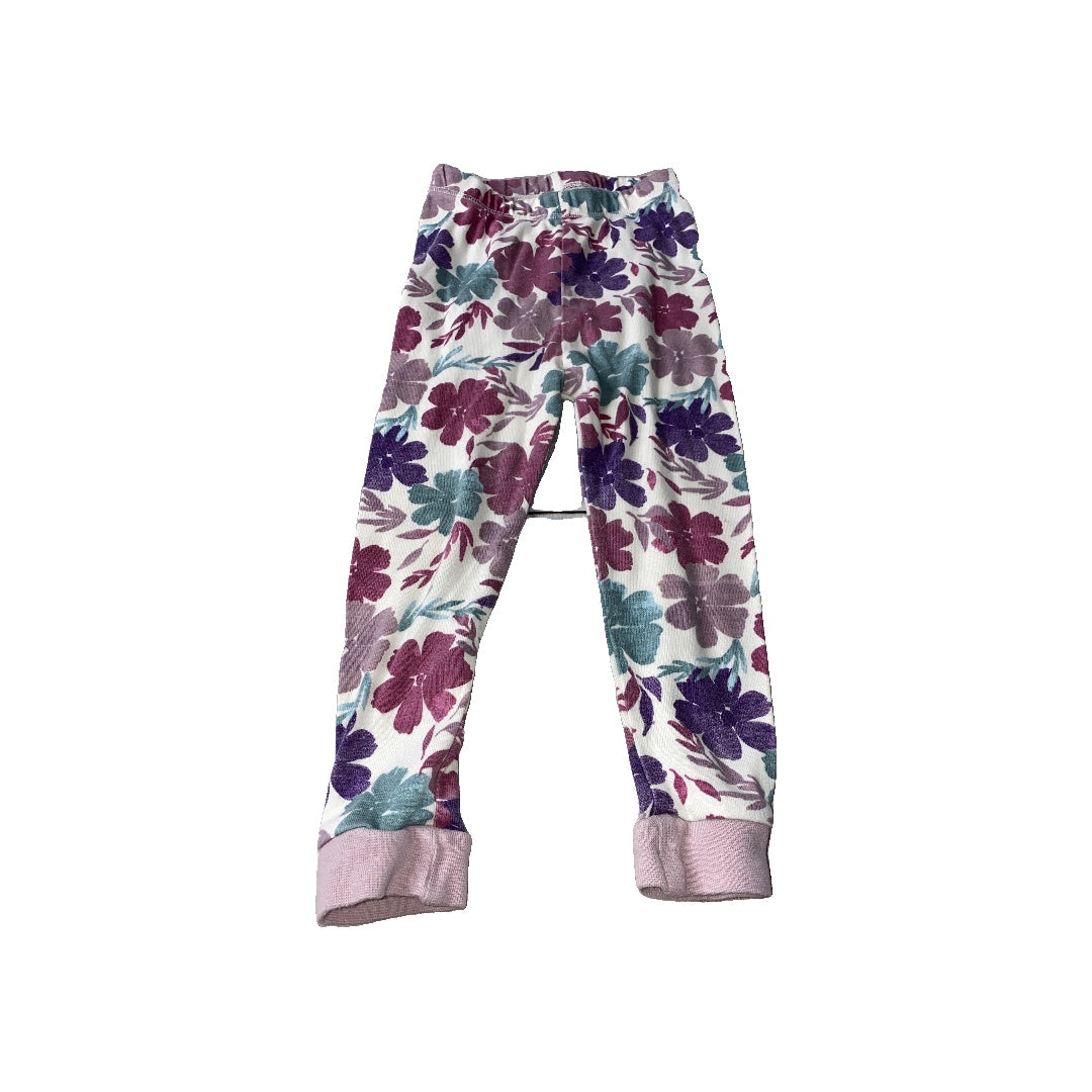 Burt's Bees Girls White | purple | Turquoise Pajamas Size: 2T White | purple | Turquoise