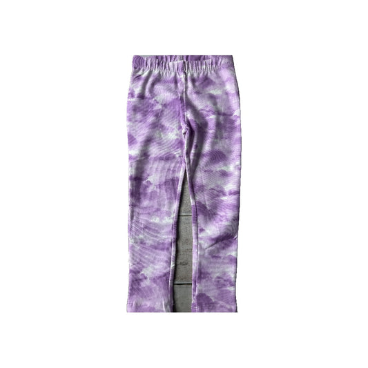 Mightly Unisex White | purple Pants Size: 2T White | purple