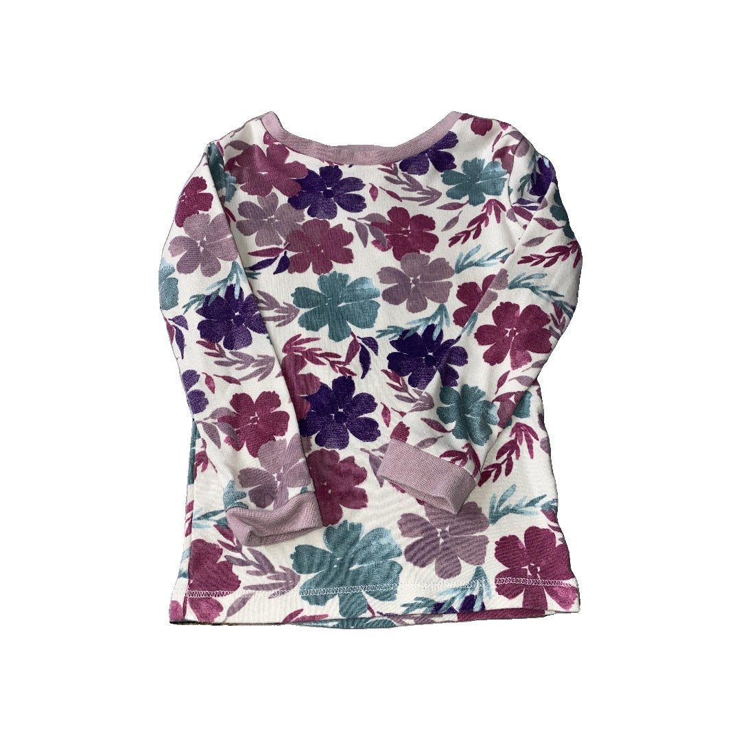 Burt's Bees Girls White | purple Pajamas Size: 2T White | purple