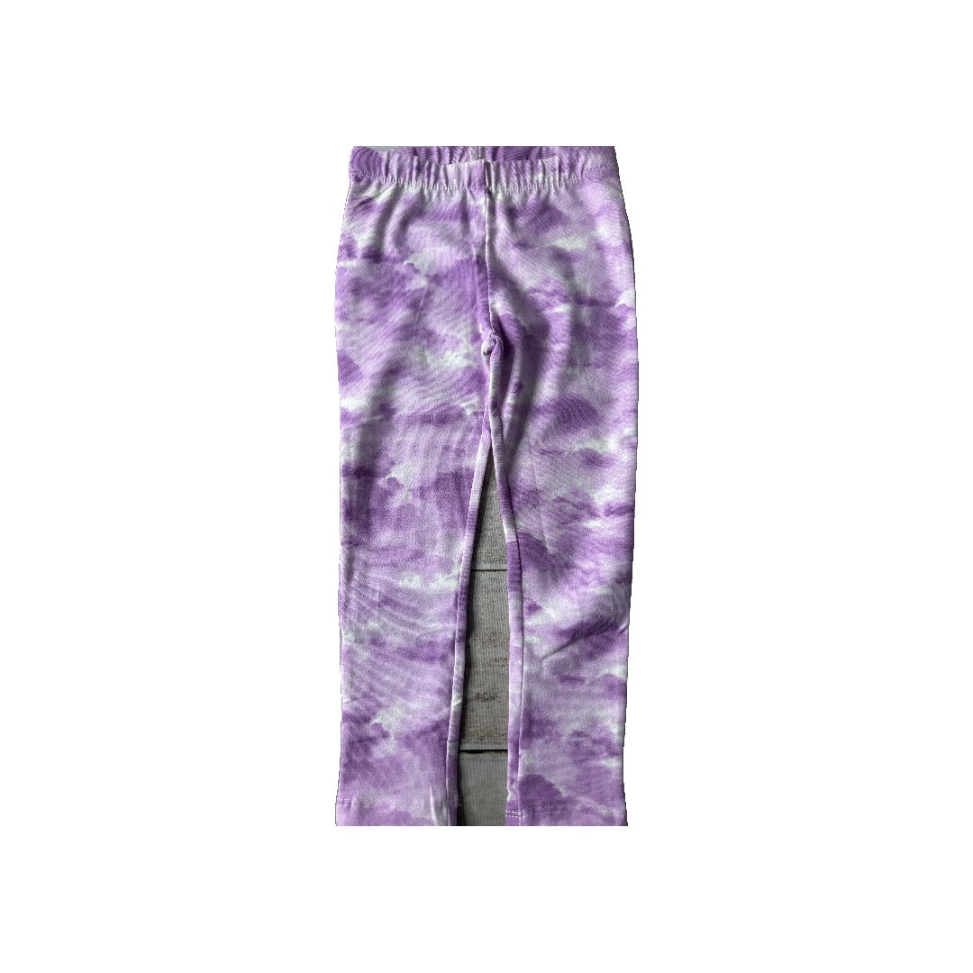 Mightly Unisex White | purple Pants Size: 2T White | purple