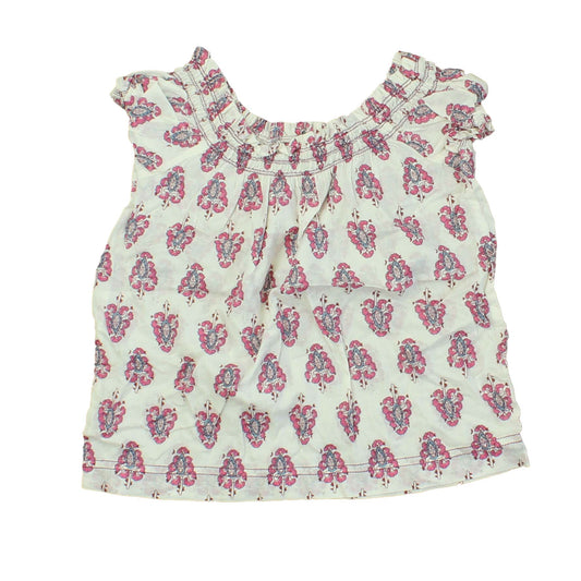 Peek Girls White | Purple Blouse Size: 2-3T White | Purple