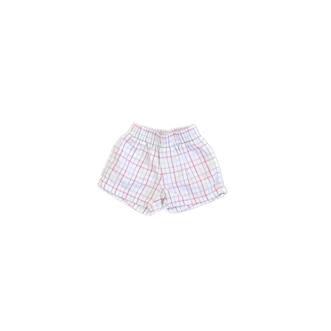 Beaufort Bonnet Co Girls White |Purple Shorts Size: 18-24 Months White |Purple