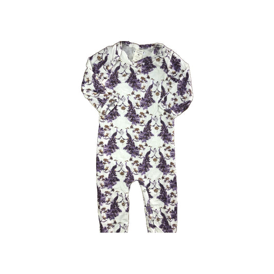 Kate Quinn Girls White | purple Pajamas Size: 3-6 months White | purple