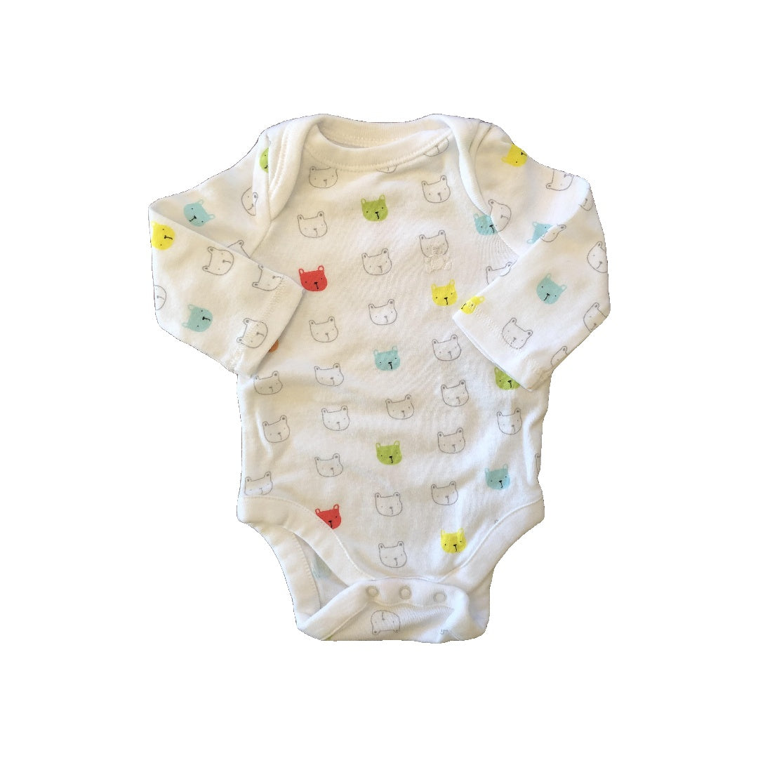 Gap Unisex White | Rainbow | bears Onesie Size: Newborn White | Rainbow | bears