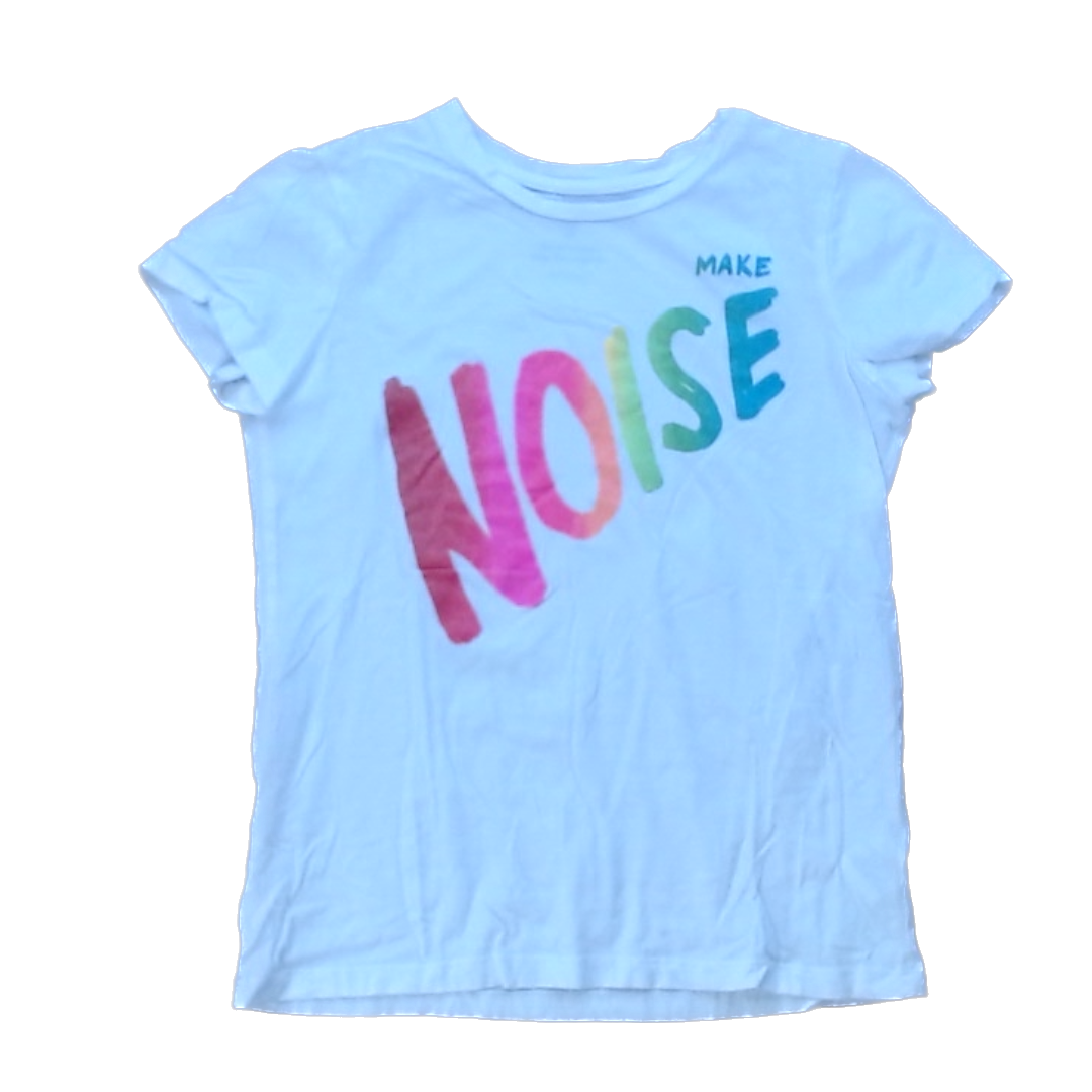 Rockets Of Awesome Girls White | Rainbow Good Vibes Only T-Shirt Size: 12 Years White | Rainbow Good Vibes Only