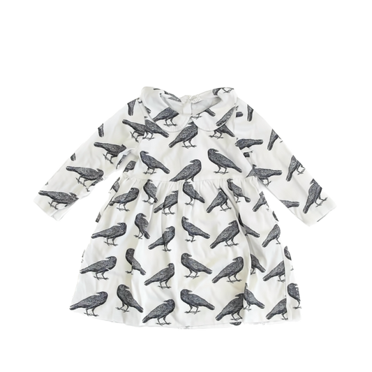 Kate Quinn Girls White | Raven Dress Size: 3T White | Raven