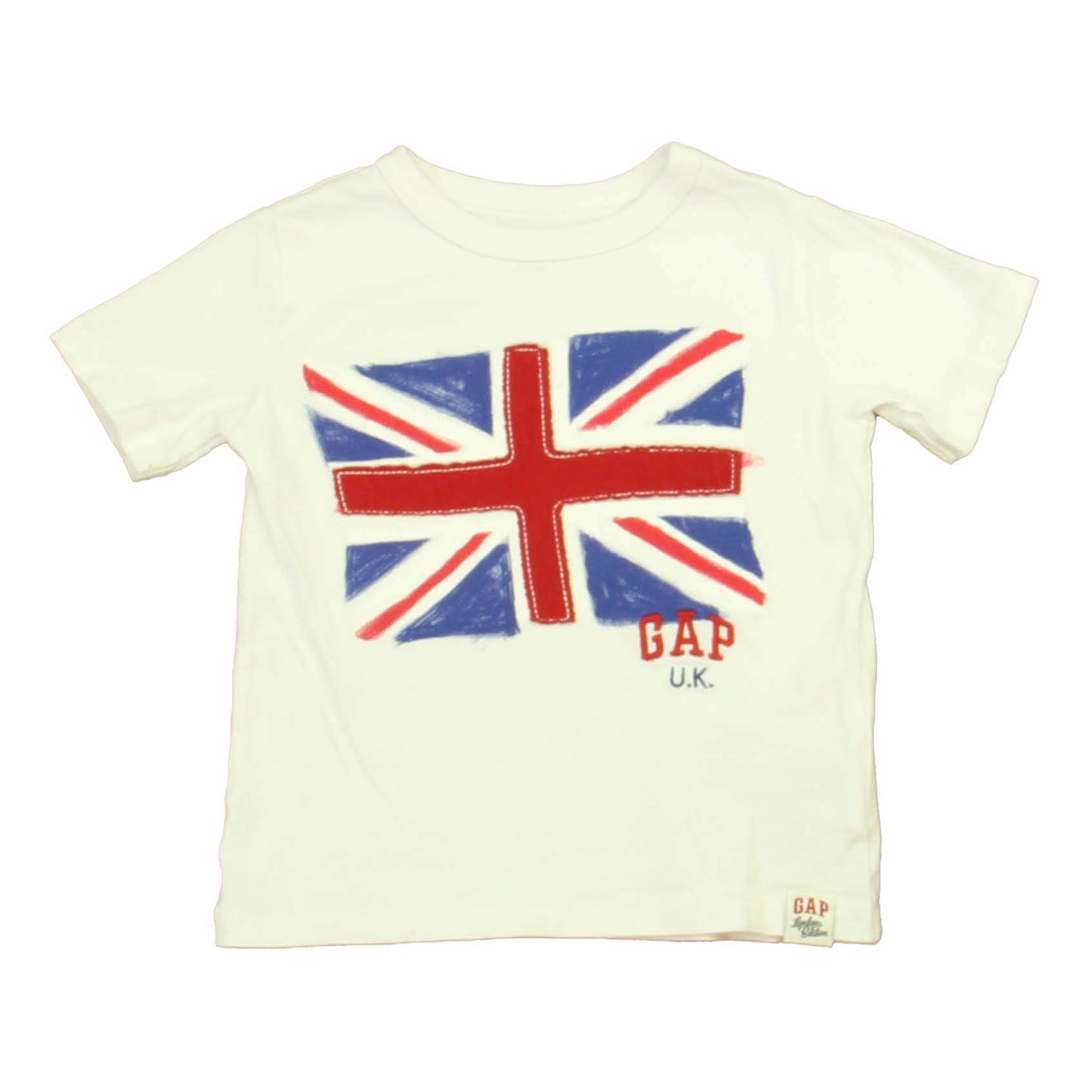 Gap Boys White | Red | Blue UK T-Shirt Size: 6-12 Months White | Red | Blue UK