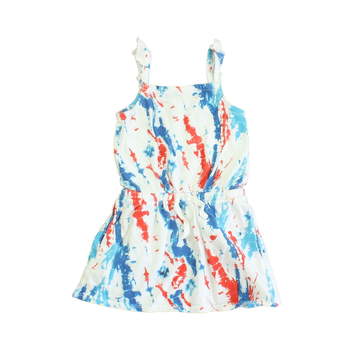 Rockets Of Awesome Girls White | Red | Blue Dress Size: 2T White | Red | Blue