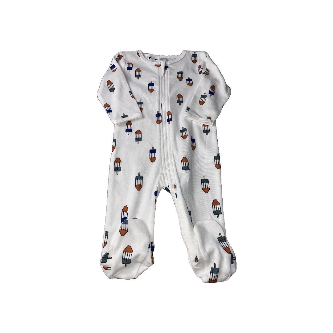 PL Baby Unisex White | Red | Blue Pajamas Size: 6 months White | Red | Blue