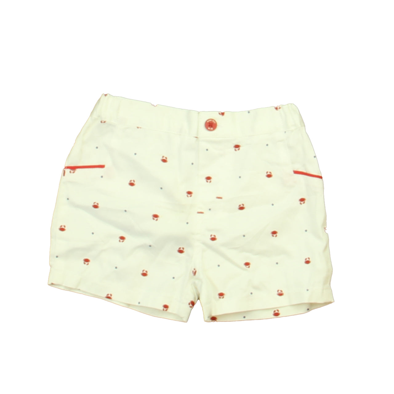 Mayoral Boys White | Red Crabs Shorts Size: 12 Months White | Red Crabs