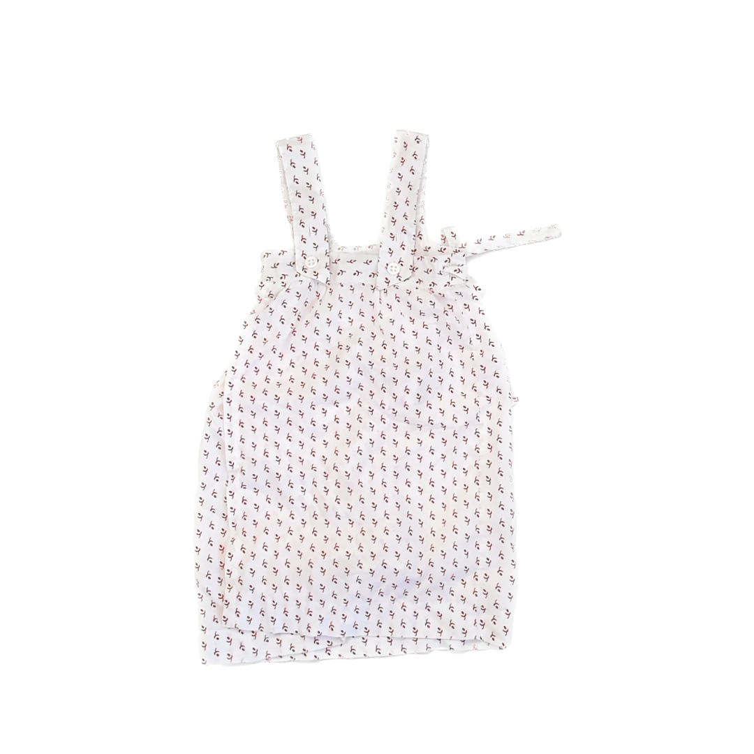 Kokomojo Girls White | Red Floral Dress Size: 4T White | Red Floral