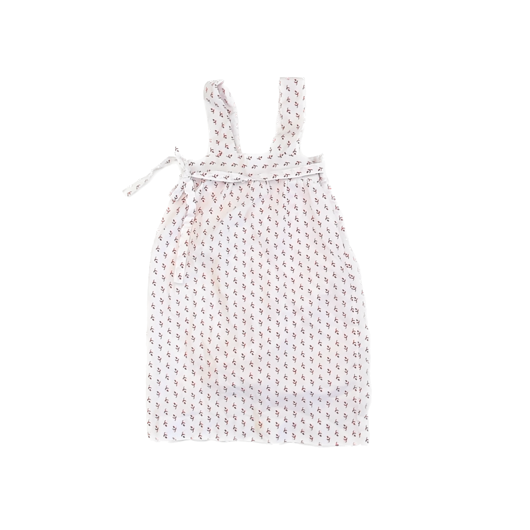 Kokomojo Girls White | Red Floral Dress Size: 4T White | Red Floral