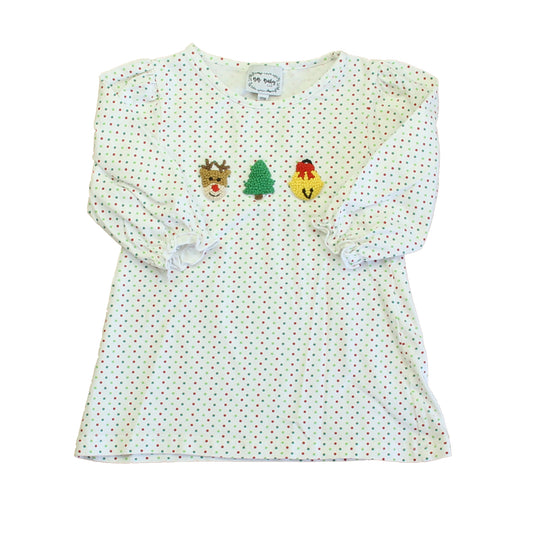 BB Baby Girls White | Red | Green Dress Size: 18 Months