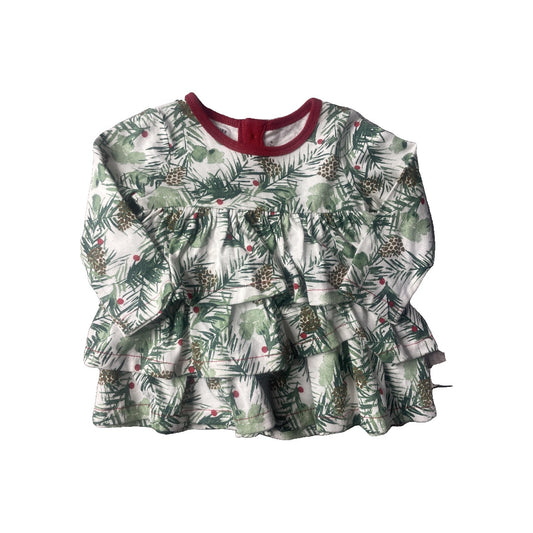 Burt's Bees Girls White | Red | green Dress Size: 3-6 months White | Red | green