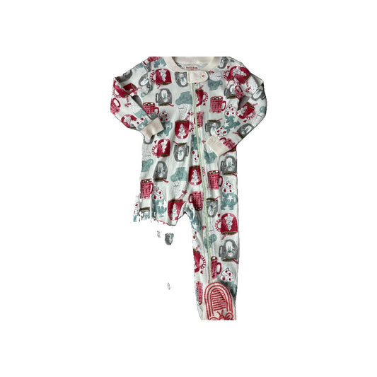 Burt's Bees Unisex White | Red | Grey | light green | Light Blue Pajamas Size: 18 months White | Red | Grey | light green | Light Blue