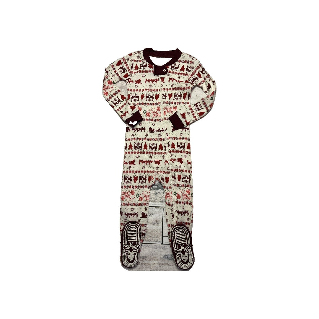 Burt's Bees Unisex White | Red | Holiday Pajamas Size: 24 months White | Red | Holiday