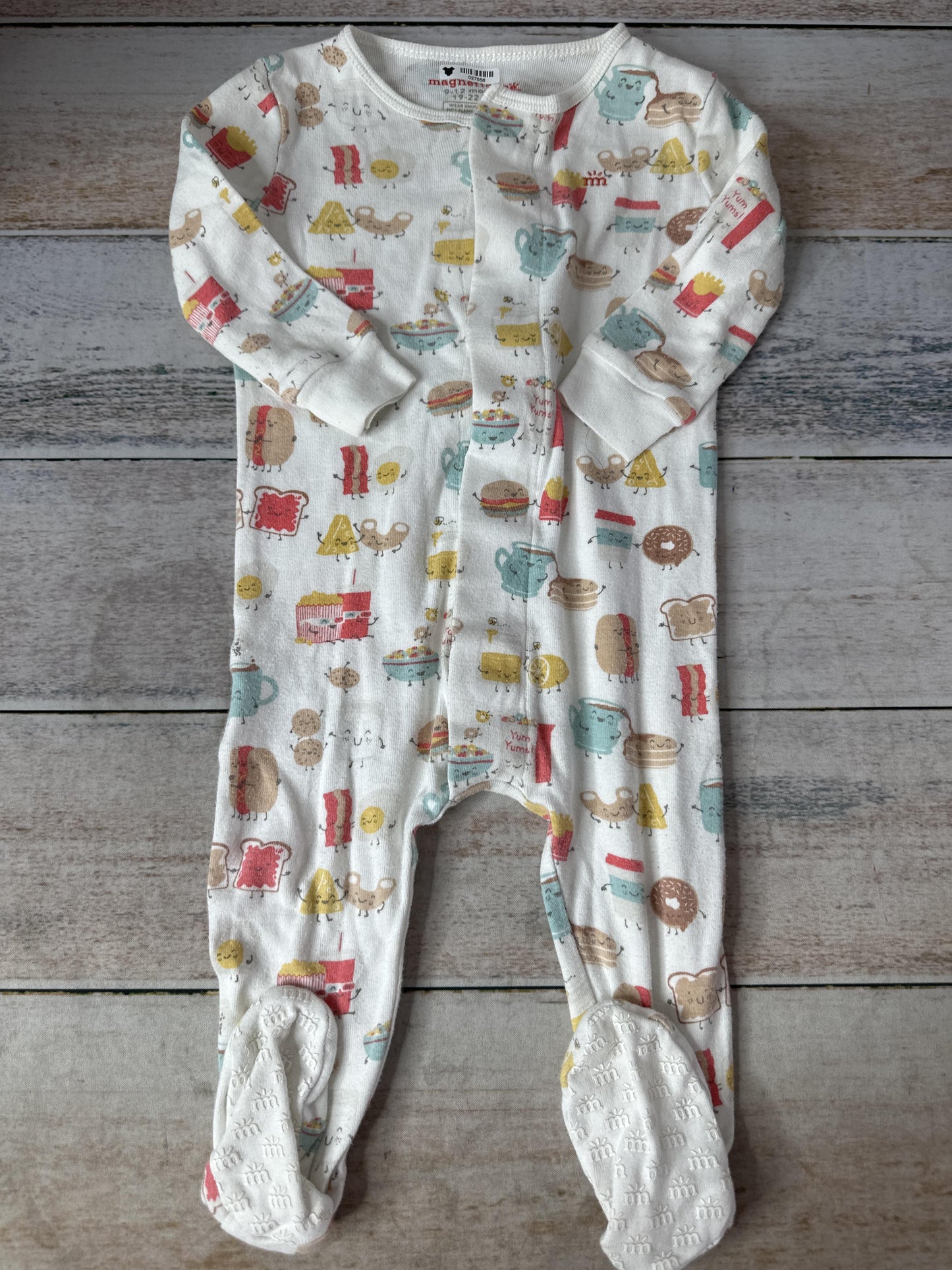 Magnetic Me Unisex White | Red | Light Blue | light green | Yellow Pajamas Size: 9-12 Months White | Red | Light Blue | light green | Yellow