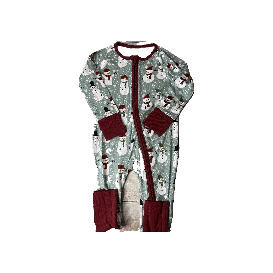 Emerson Unisex White | Red | light green Pajamas Size: 12-18 months White | Red | light green
