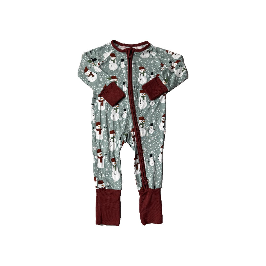 Emerson Unisex White | Red | light green Pajamas Size: 3-6 months White | Red | light green