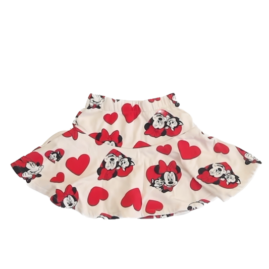 H&M Girls White | Red | Minnie Mouse Skirt Size: 5-6 Years White | Red | Minnie Mouse
