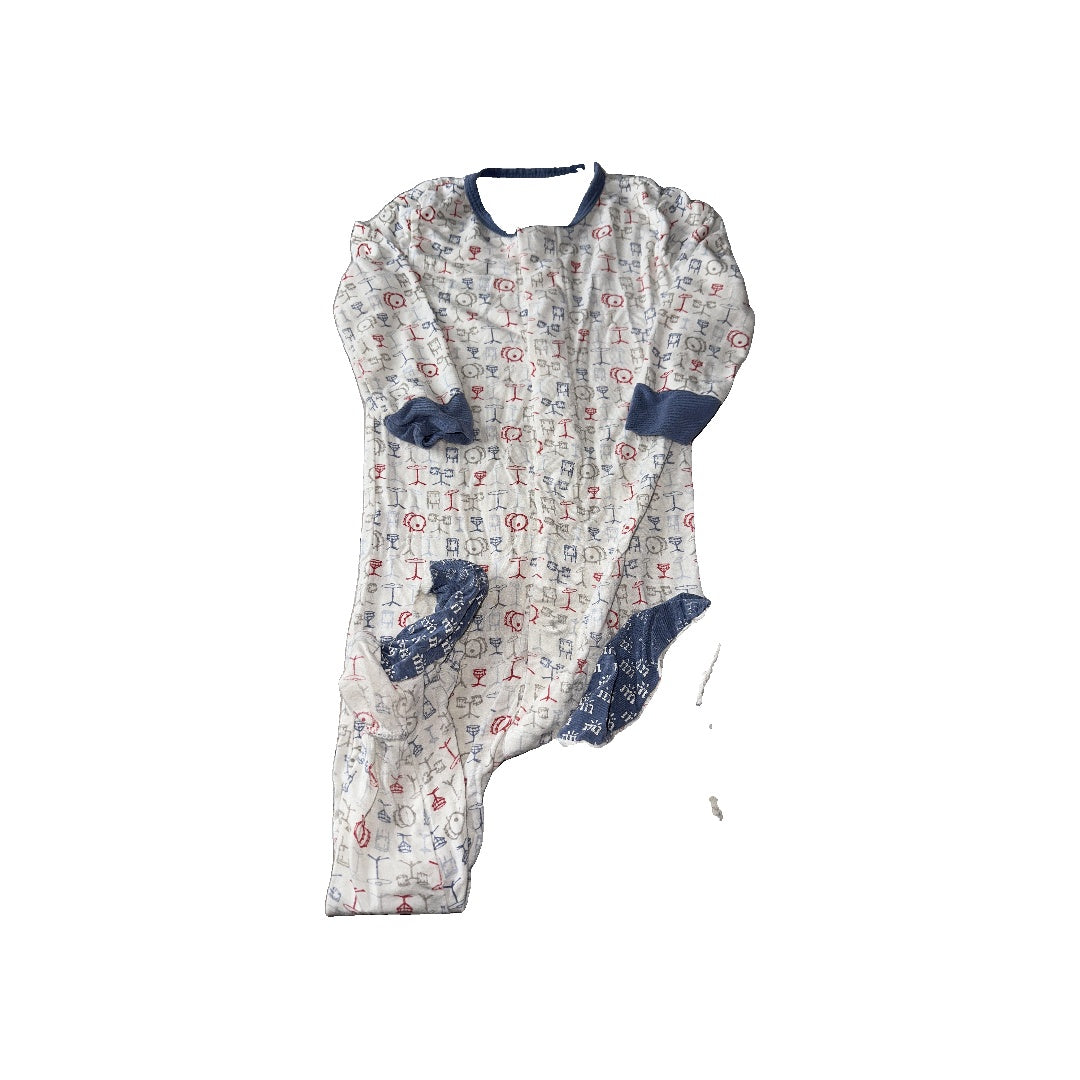 Magnetic Me Unisex White | Red | Navy Blue Pajamas Size: 9-12 Months White | Red | Navy Blue