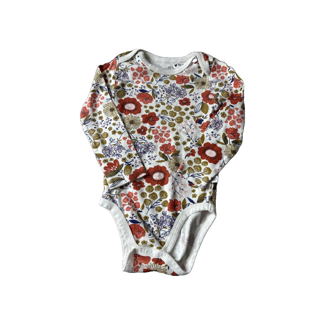 Honest Co Girls White | Red | Pink floral | Brown Onesie Size: 18 months White | Red | Pink floral | Brown