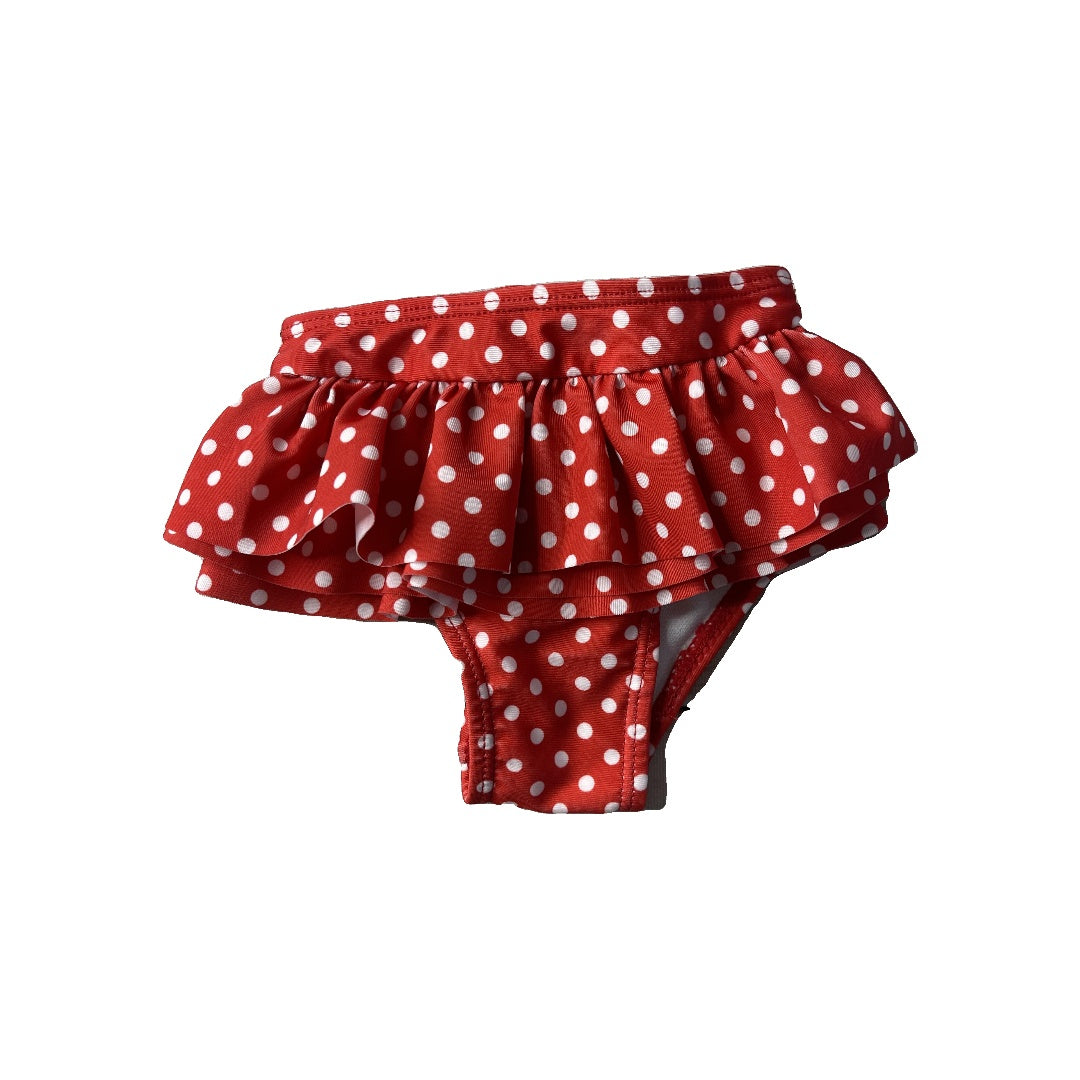 Wetsuit co Girls White | Red | polka dot Swimwear Size: 0-3 months White | Red | polka dot