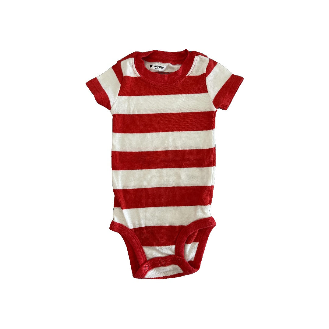 Carters Boys White | Red | Stripe Onesie Size: 3-6 months White | Red | Stripe