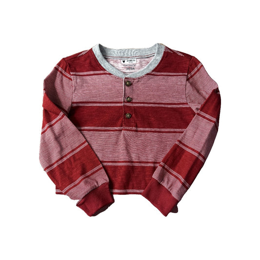 Carters Unisex White | Red | Striped Long Sleeve T-Shirt Size: 3T White | Red | Striped