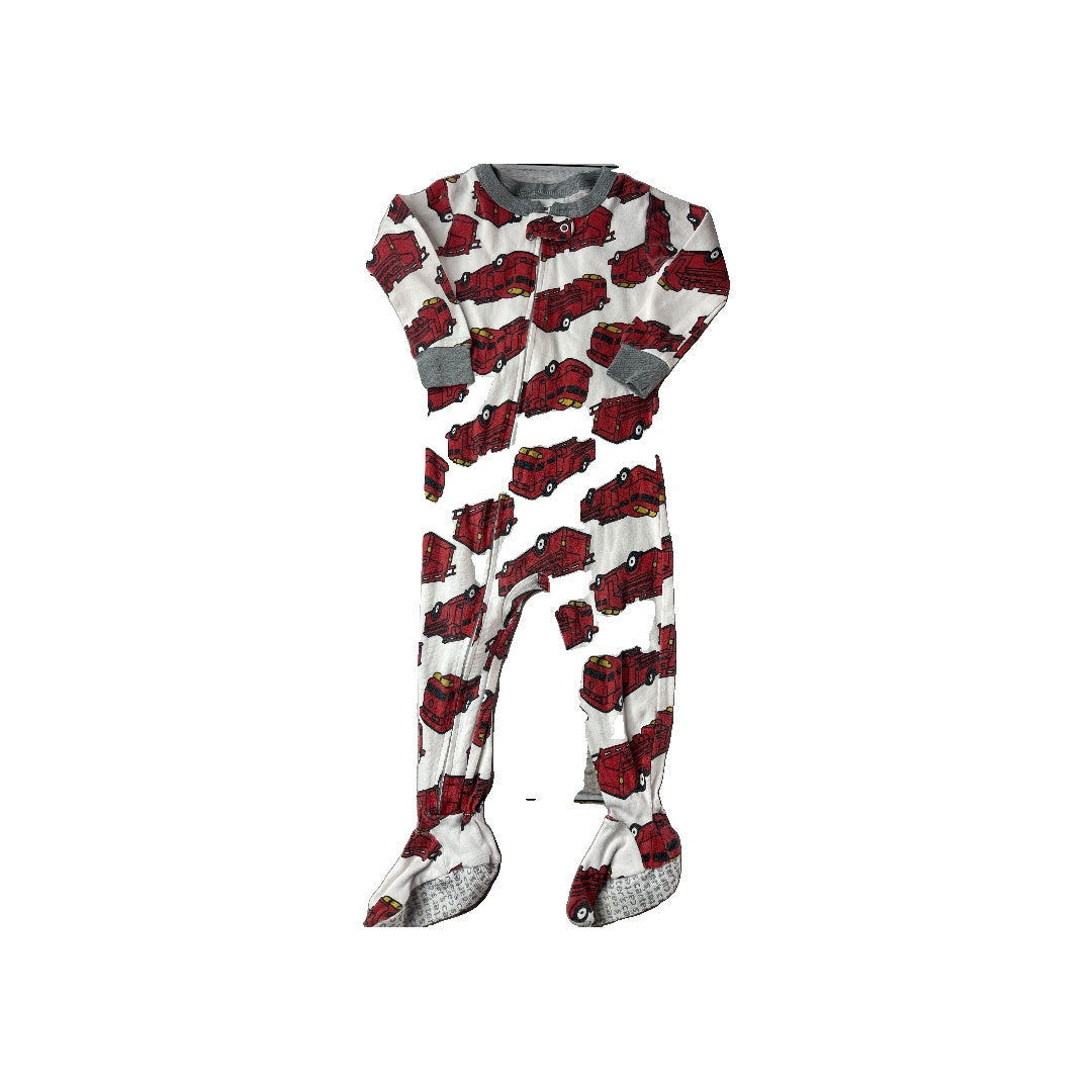 Carters Boys White | Red | Trucks Pajamas Size: 18 months White | Red | Trucks