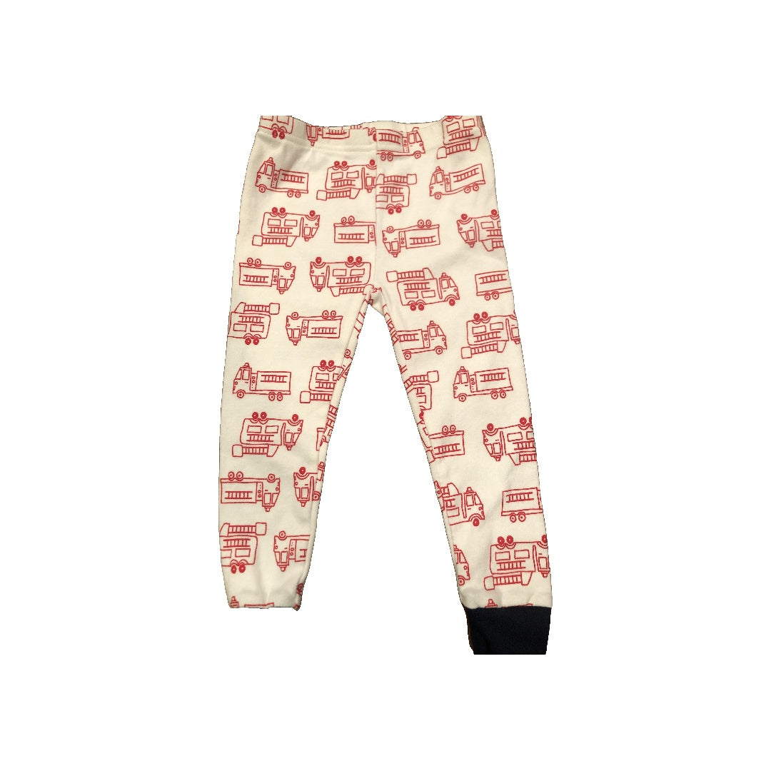 Carters Boys White | Red Pajamas Size: 2T White | Red