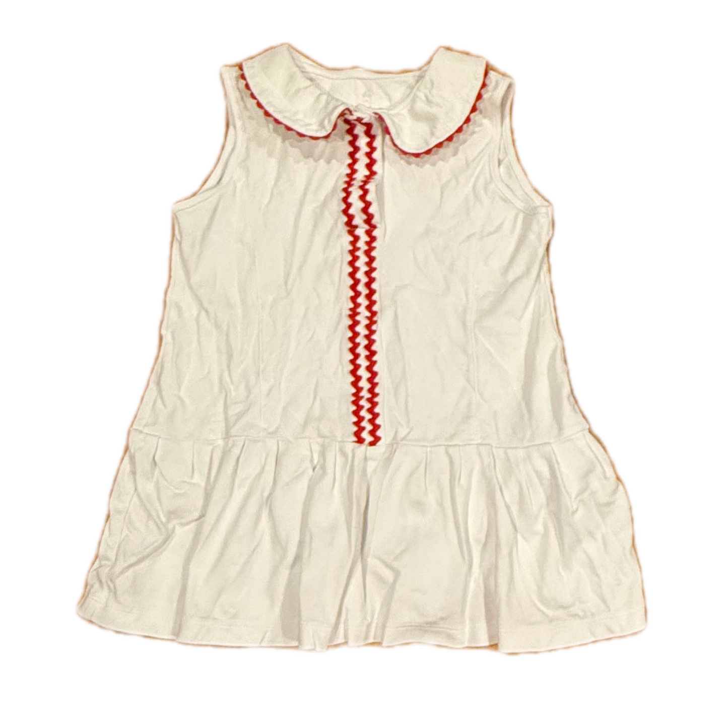 Classic Prep Girls White | Red Dress Size: 6 Years White | Red