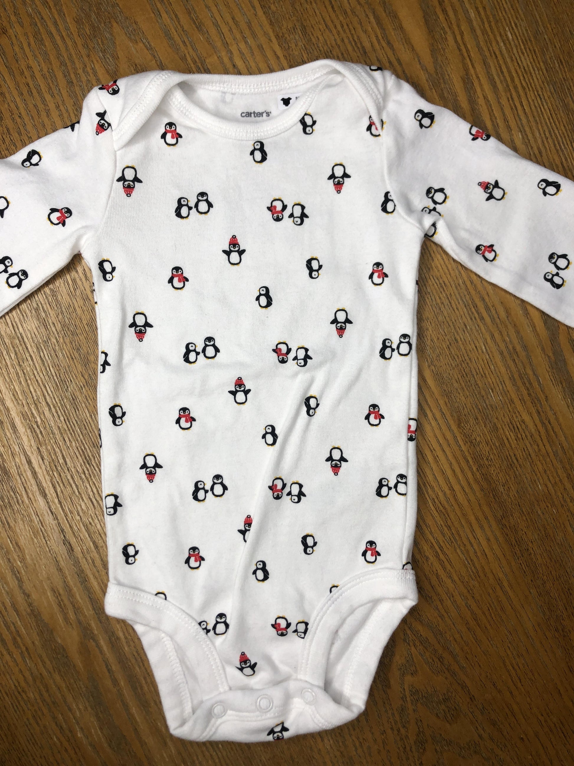 Carters Girls White | Red Onesie Size: 3-6 months White | Red